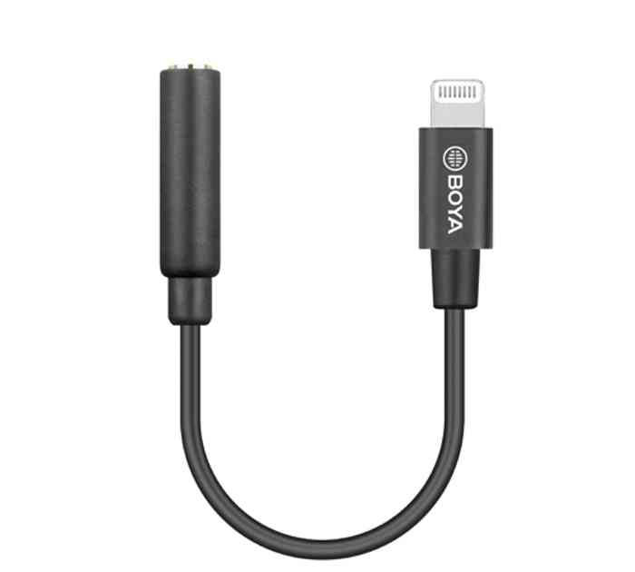 Boya By-K3 Trs To Male Lightning Adapter